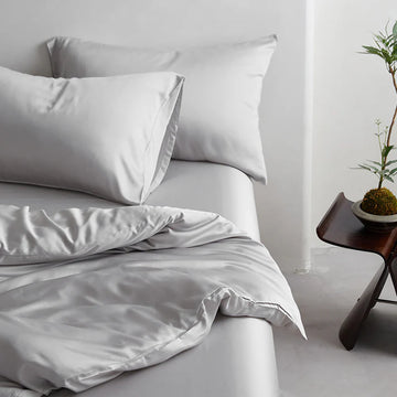 Grey Bamboo Pillow Cases Single bed