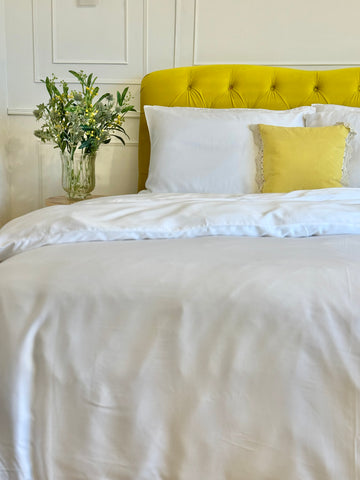 Bamboo Bedding Set White Single