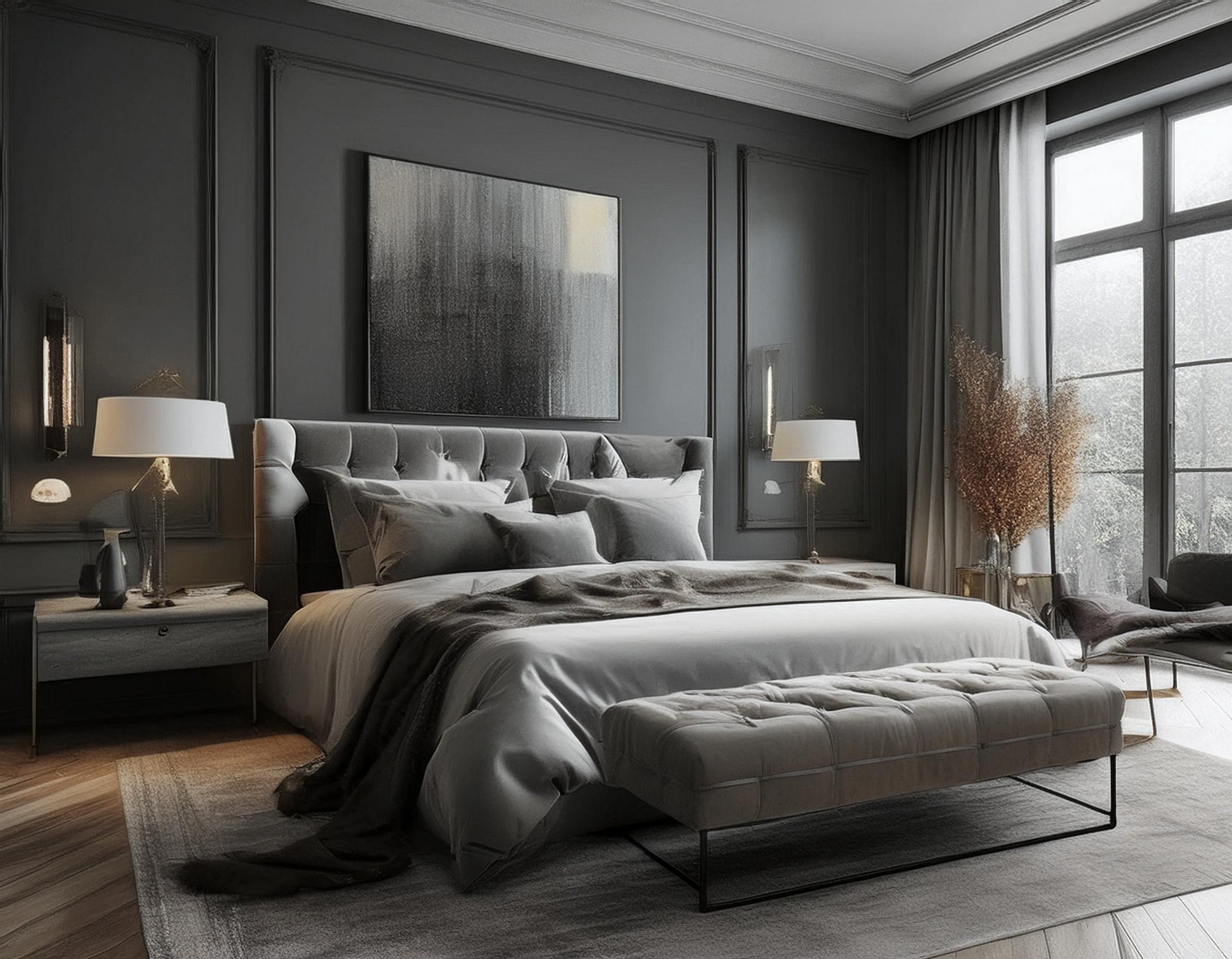 Bamboo Bedding Sets Grey Super King