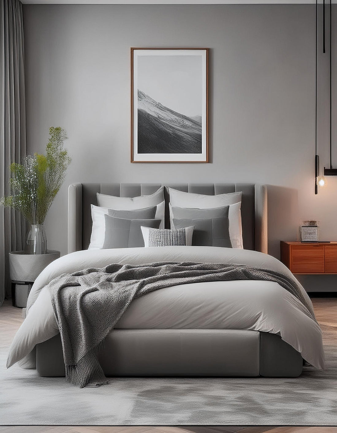 Fitted Sheet Grey Single