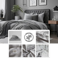 Flat Sheet Grey King Size