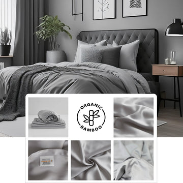 Flat Sheet Grey King Size