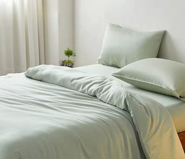 Bamboo Fitted Sheet Light Green - 100% Organic Bamboo