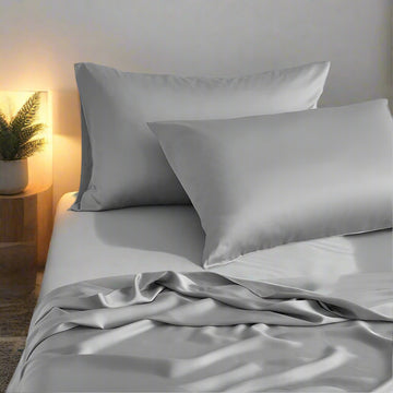 Bamboo Flat Sheet Grey - 100% Organic Bamboo