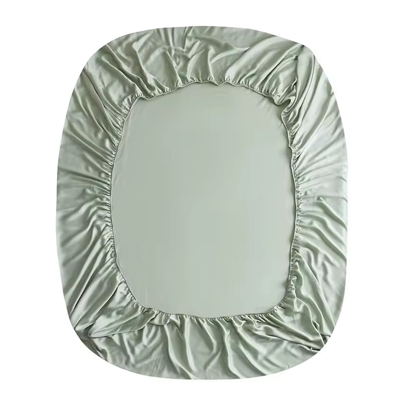 Bamboo Fitted Sheet Light Green - 100% Organic Bamboo