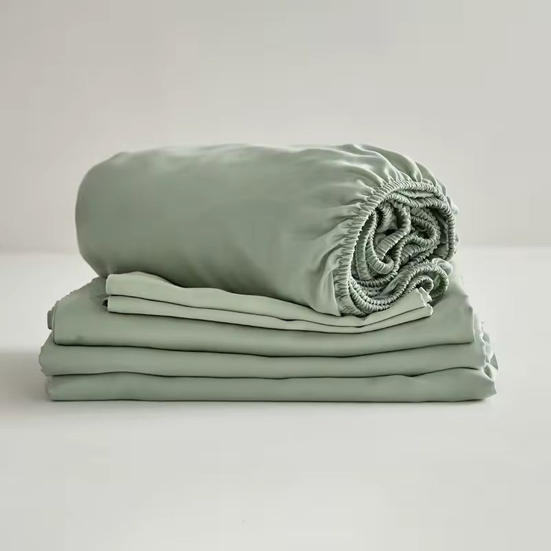 Bamboo Bedding Set Light Green - 100% Organic Bamboo